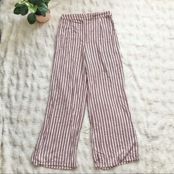 Amuse Society Avenida Wide Leg Striped Pants - Picture 2 of 5